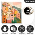 thumbnail image 5 of Yayeee Magnetic Dishwasher Cover for The Front Decoration Home Kitchen Machine Sticker Protector, Pink Cityscape Painting, 5 of 6