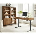 thumbnail image 6 of Modern Electric Sit/Stand Desk Height Adjustable Wood Table Rich Medium Brown, 6 of 9