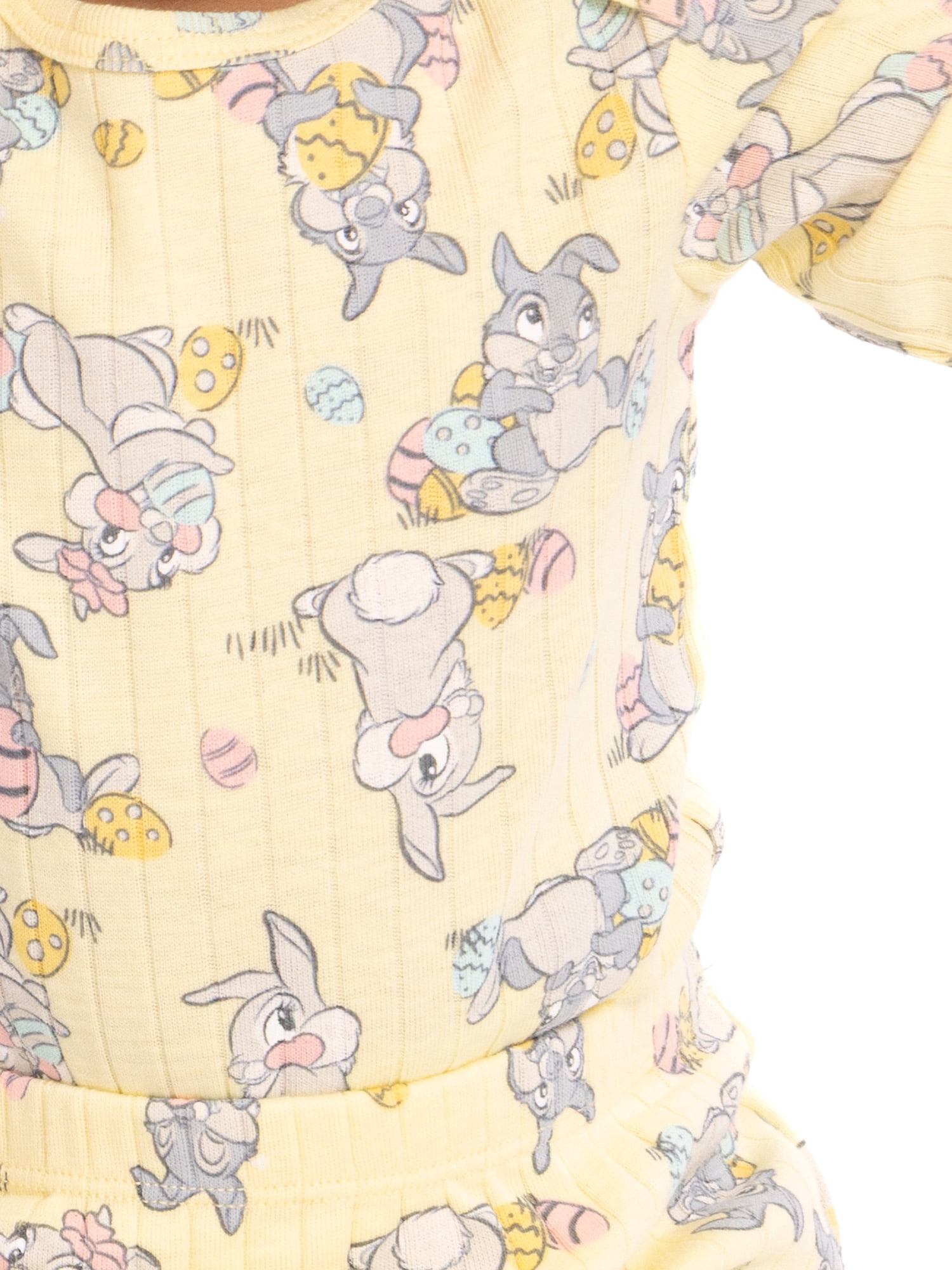 Disney Bambi Unisex Baby Easter Long Sleeve Bodysuit with Matching Joggers, 2-Piece Set, Sizes Newborn-12M