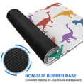 thumbnail image 6 of Long Mouse Pads for Desk,Colorful Dinosaurs Silhouettes Pattern Desk Mats on Top Of Desks, Desk Mouse Pad Extra Large with 3mm Non-Slip Base and Stitched Edge for Gaming,Office,Work,Home 31.5"x11.8", 6 of 6
