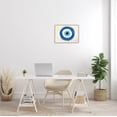 thumbnail image 2 of Stupell Industries Evil Eye Shape Striped Mati Symbol Graphic Art Gray Framed Art Print Wall Art, Design by Ziwei Li, 2 of 7
