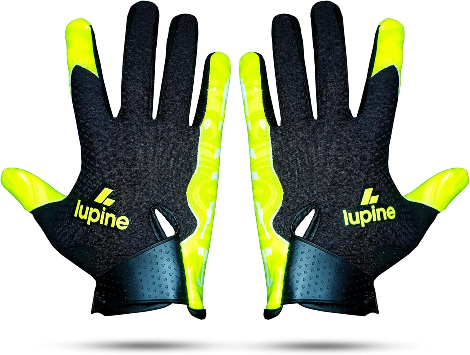lupine Catch Football Gloves – Receiver Ready, Stretchy Microfiber Palm, Tacky Silicone Grip, Breathable & Washable – Men, Women & Youth