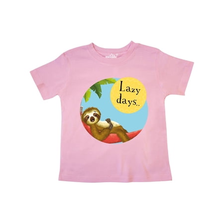 

Inktastic Lazy Days Sedrick Sloth Cute Chilled Gift Toddler Boy or Toddler Girl T-Shirt