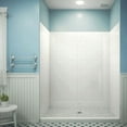 thumbnail image 2 of QWALL-VS 56-60 in. W x 41-1/2 in. D x 76 in. H Acrylic Wall Kit in White, 2 of 7