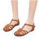 thumbnail image 4 of Nuevas sandalias de mujer con hebilla de verano para mujer, calzado informal de moda para vacaciones, sandalias Retro con punta romana para mujer Wmkox8yii  nm9091, 4 of 5