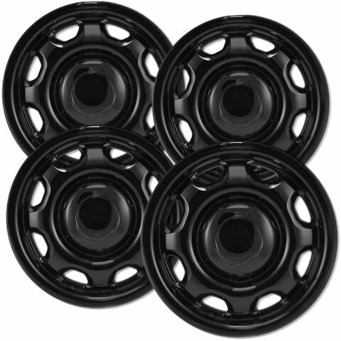 17" Gloss Black ABS Wheel Skins Set Compatible with 2017-2023 Ford F-150 Limited, King Ranch, XLT, Lariat, Platinum, Raptor, XL, SSV, Police Responder & 2013 F-150 Impostors 3857, 3996