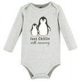 thumbnail image 3 of Hudson Baby Cotton Long-Sleeve Bodysuits, 3- Pack, Newborn- 24 Months, 3 of 5