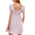 thumbnail image 2 of Planet Gold Womens Juniors Cotton Puff Sleeve Fit & Flare Dress, 2 of 2