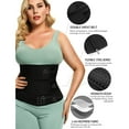 thumbnail image 3 of Lilvigor Workout Waist Trainer Corset for Women Neoprene Sauna Sweat Waist Trimmer Cincher Slimming Body Shaper Belt Girdle, 3 of 6