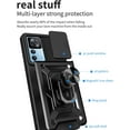 thumbnail image 3 of Case for Xiaomi 12T with Slide Camera Cover, Redmi K50 Ultra Case, Military Grade Drop Protective Phone Cover Case with Ring Kickstand for Xiaomi 12T Pro/12T SJ Black, 3 of 9