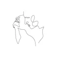 thumbnail image 3 of Póster abstracto de dibujo de una línea de pareja de amor, posturas especiales para hombre y mujer, pintura en lienzo, arte minimalista para pared, imagen para decoración del hogar, 3 of 5