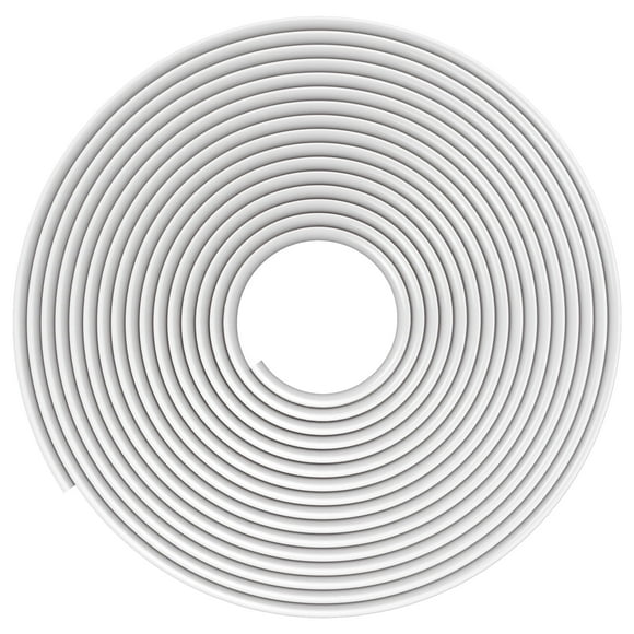 Grusce Wall Cord Hider Self Adhesive Wall Cable Concealer Flexible Cable Hider Cover White Wire Cover Raceway Wall Cord Cover Hider 4/6/8 Meter for Hiding Cable