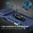 thumbnail image 4 of for iPhone 17 Pro Case with Sliding Camera Cover, [Drop Protection] [Magnetic Rotated Kickstand] Military Grade Shockproof Heavy Duty Cover for iPhone 17 Pro, Blue, 4 of 8