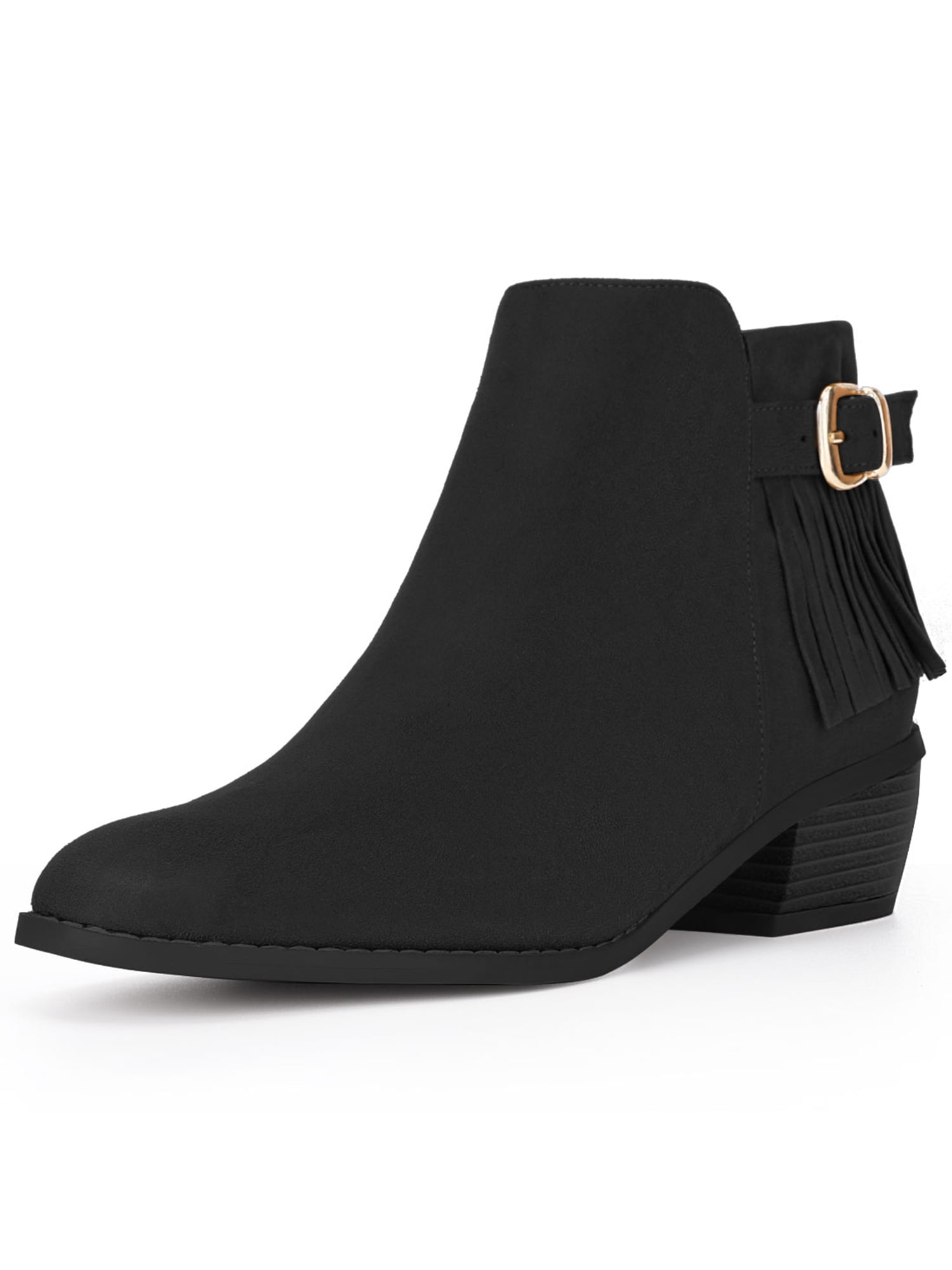 bootie chunky heel