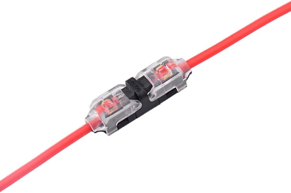 3528 LED-Streifen Anschlusskit | 2-polig, 8 Mm Breite | Mit 10 Pigtails, 10 L-Steckern, 10 M Kabel & 20 Clips