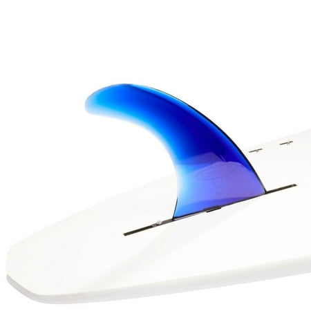 Dorsal Signature Surf SUP Single Center Fin Longboard Surfboard Fins - Blue 9 Inch /
