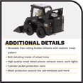 thumbnail image 5 of Diecast Masters 1:50 Scale Caterpillar 242D3 Skid Steer Loader + Attachment Accessories, Special Black Finish | High Line Series Cat Trucks & Construction Equipment | Diecast Collectible Model 85676BK, 5 of 9