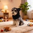 thumbnail image 6 of Winter Dog Hat Fleece Pullover | Adjustable Warm Pet Hat for Small & Medium Dogs | Soft Polyester, Solid Black/Red/Blue | Cozy Outdoor Protection, Lightweight, Durable, Cute Embroidery, 6 of 6