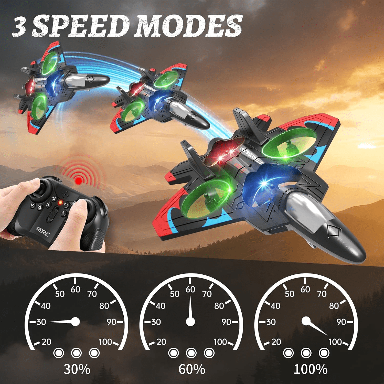 Foam Remote Control Airplanes RC Planes for Kids Adults, RC Airplane Fighter Jet with Light, 360° Flip Fighter Jet Toys, Stunt Roll, Airplane Toy Gifts for Kids Boys Brand: Tubokoro