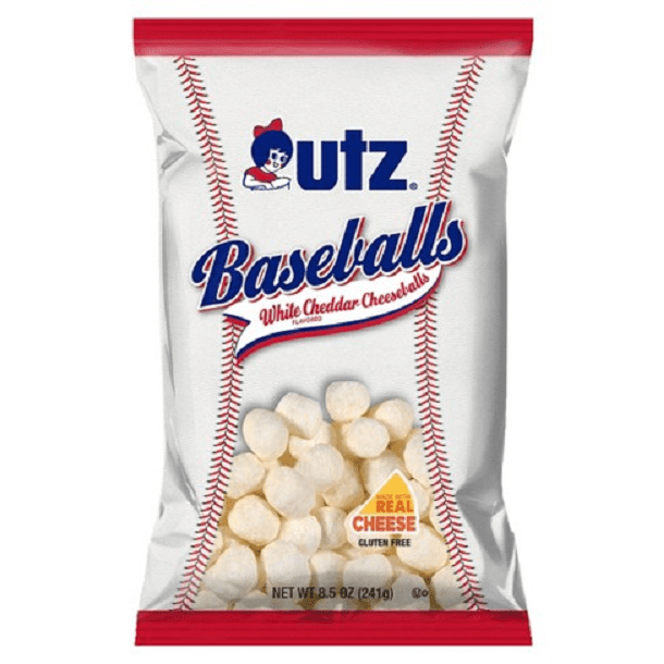 Utz Baseballs White Cheddar Cheese Balls, 3Pack 8.5 oz Bags