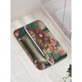 thumbnail image 3 of Ambesonne Leopard Bath Mat, English Roses Wild Animal, 30.2" x 20", Reseda Green and Pink, 3 of 3