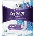 thumbnail image 4 of Always Discreet Incontinence & Postpartum Incontinence Pads for Women, 162 Count, Moderate Absorbency, Long Length (54 Count, Pack of 3 - 162 Count Total), 4 of 4