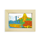 thumbnail image 1 of China Hong Kong Victoria acuarela Escritorio de madera Arte Pintura 5x7 pulgadas marco de foto foto, 1 of 4