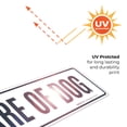thumbnail image 6 of Beware Of Dog Sign, Rectangle Black Text Sign,, 6 of 8