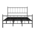 thumbnail image 6 of Home Design Calhoun Classic Twin Metal Bed, Sturdy Platform Frame with Decorative Headboard & Footboard, Black, 6 of 12