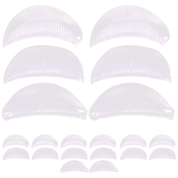 CRILSTYLEO 10 Pares Almohadillas De Silicona Para Lifting Pestañas Comodas Y Duraderas Para Salón De