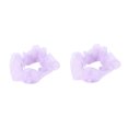 thumbnail image 4 of EXHUMKY 5-Pack Violet Hair Ties Set, Lightweight Yarn Ponytail Holders for Daily Use, Cloth Elastic Bands, 4 of 6