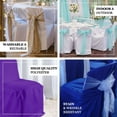 thumbnail image 3 of Efavormart 10PCS | Round Top Royal Blue Polyester Banquet Chair Covers Linen Dinning Chair slipcover For Wedding Party Event Catering, 3 of 10