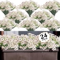 thumbnail image 1 of 24 paquetes de flores artificiales ColoPlay, color blanco, para interiores y exteriores, 1 of 7