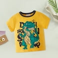 thumbnail image 2 of Vedolay Basic Tops For Boy Boy Shirt Dinosaur T-Shirt Toddler Summer Short Sleeve,White 9-10 Years, 2 of 5