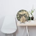 thumbnail image 3 of Reloj de pared con números arábigos, silencioso, de 10 pulgadas, estilo rústico retro, decorativo para sala de estar, cocina, hogar, baño y dormitorio, 3 of 7