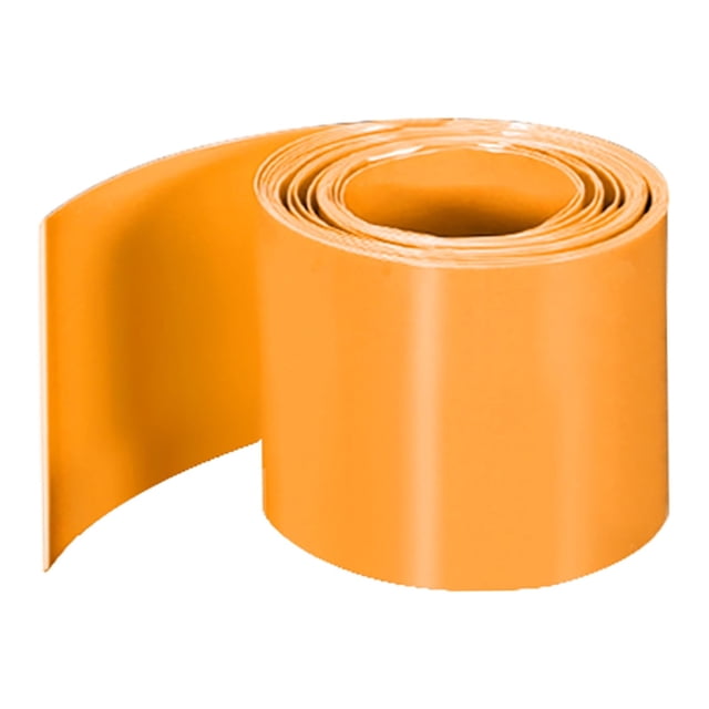Tuberías de Termocontracción de 43 mm de Ancho Plano para 26650 de 2 Metros Naranja