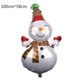 thumbnail image 3 of Globos navideños inflables 2025 de pie, Papá Noel, muñeco de nieve, juego de globos de papel de aluminio, suministros de decoración, decoración de Año Nuevo, 3 of 5