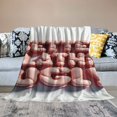 thumbnail image 2 of Orinice Unique Bubbly Font Warm Lightweight Blanket Soft Fleece Blankets Throw Blanket for Living Rooms Sofa Decor Cow Gifts All Seasons Exquisite Gifts 60x80in, 2 of 6