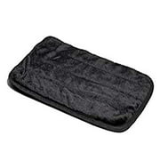 Angle View: MidWest Quiet Time Pet Bed Deluxe Black Fur Pet Mat 43" x 28"