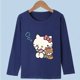 thumbnail image 5 of Hello Kitty dibujos animados Primavera Verano niños algodón manga larga Camiseta medio pequeño niños camisa inferior niño y niña niños, 5 of 5