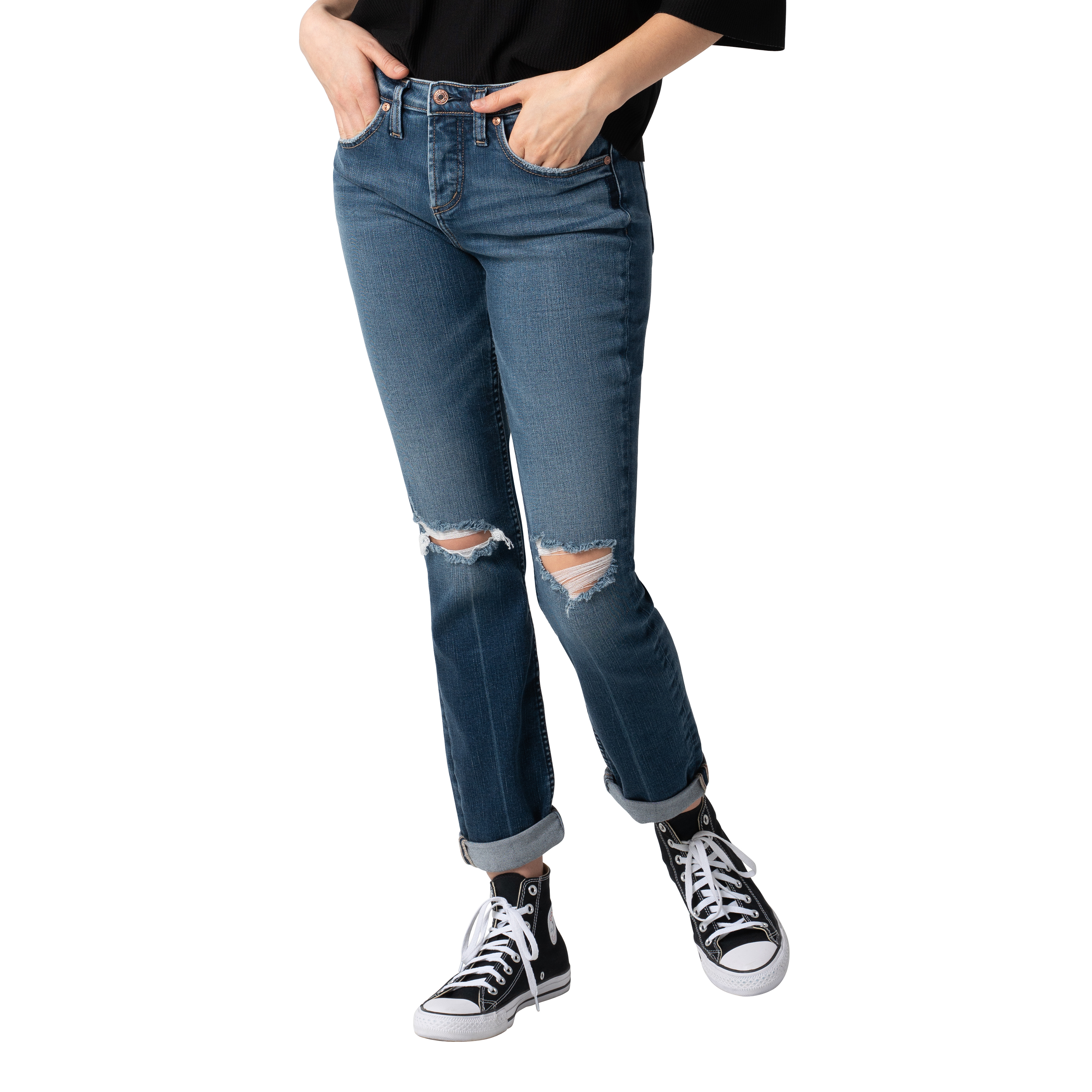 Buy Silver Jeans Co. Womens Beau Mid 