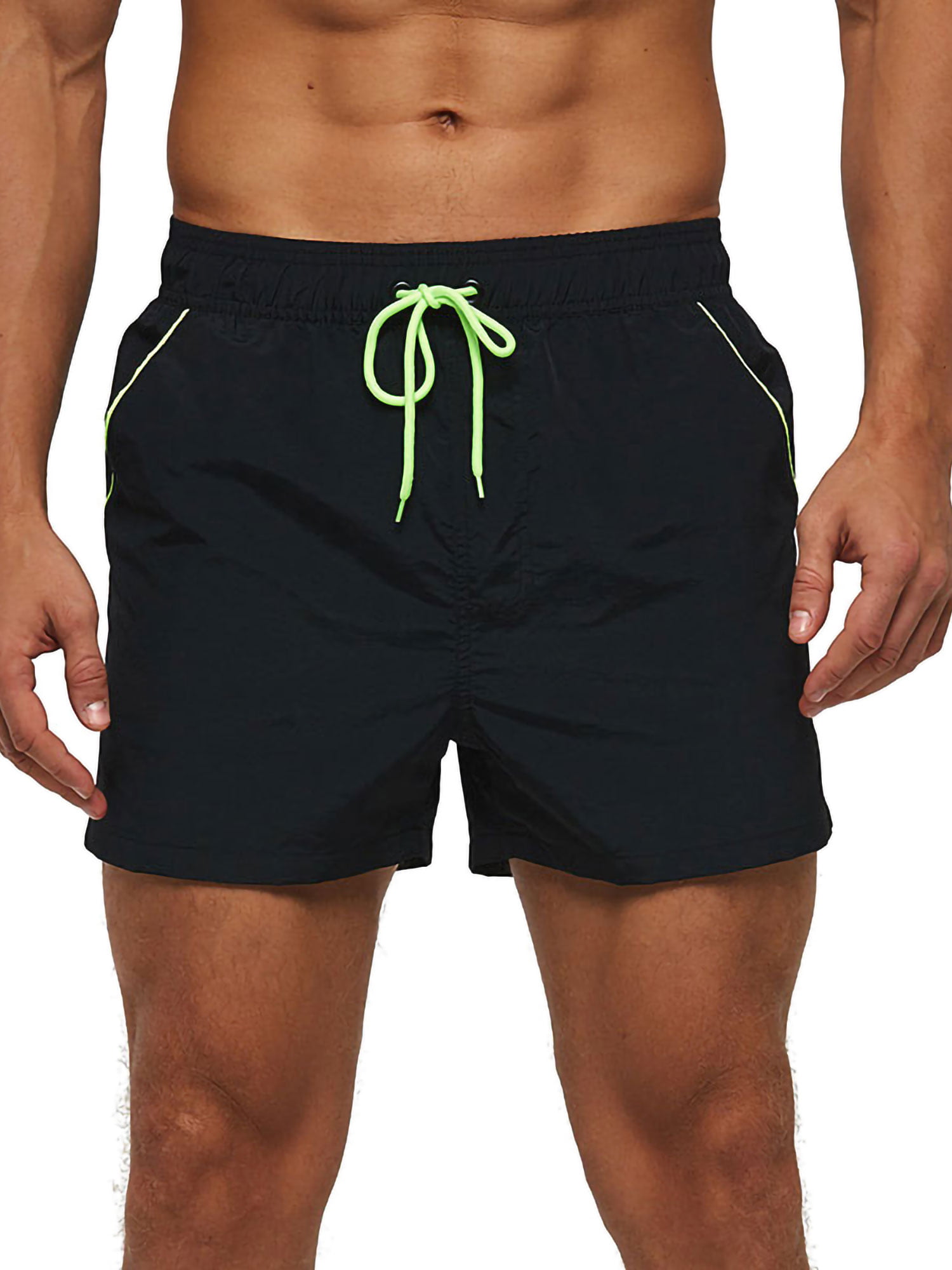 HOM Men's Island Resort Shorts Striped Swim Trunks