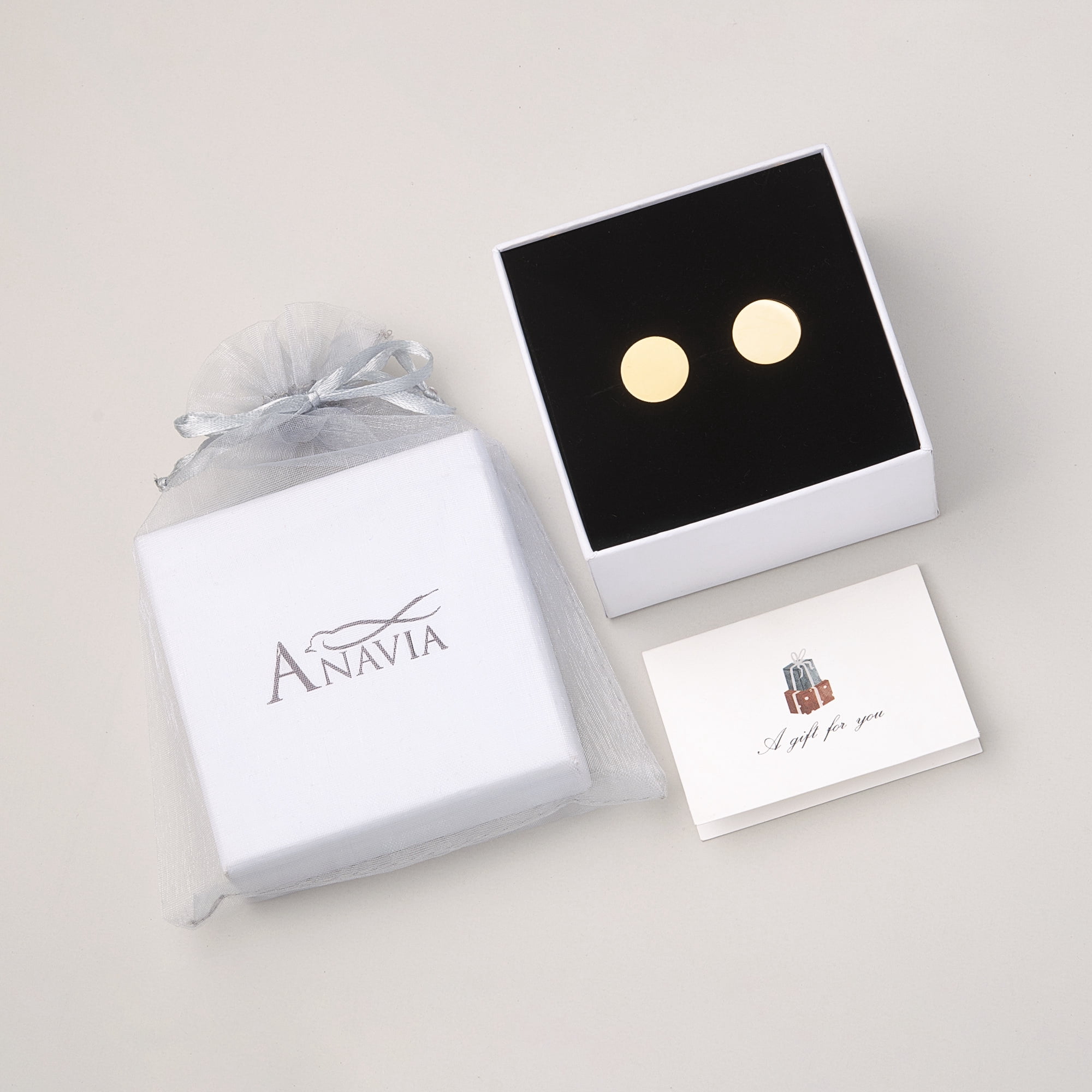 Anavia Jewelry Stainless Steel Classic Tuxedo Shirt Cufflinks for Men, Suitable for Wedding Anniversary Business and Daily Life, Valentines Day Gift For Him - [Silver, a pair Cufflinks]