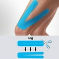 thumbnail image 4 of 1Roll Athletic Tape, Kinesiology Tape, Blue Waterproof Elastic Hypoallergenic Sports Tape Helps Reduce Tissue Pressure and Provide Joints Support to Helping You Recover Faster from Pain, 4 of 7