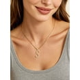 thumbnail image 2 of Silvora Initial Necklace for Women Platinum Plated CZ Crystal Personalized Letter S Pendant Necklace Sparkling Dainty Jewelry Gifts for Girlfriend Wife Valentine's Day Anniversary, 2 of 7
