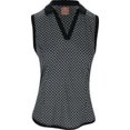 thumbnail image 3 of Ben Hogan Sleeveless Lattice Geo Caviar Shirt Women M, 3 of 3
