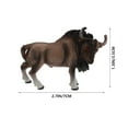 Weiwei Realistic Yak Toys Figures Set - Farm Animal Mini Models ...