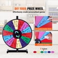 thumbnail image 2 of KFFKFF Roue de Jeu 18 Pouces, Essoreuse de Table 14 Sections, Roue Rotative Durable avec Effaçable à Sec et Marqueurs Doubles, Adaptée pour Fête, Pub, Salon Professionnel et Jeux de Carnaval, 2 of 9