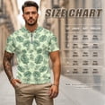 thumbnail image 6 of Aplkyhs Matching Golf Shirts for Couple Green Palm Leaf Mens Hawaiian Shirt Suitable for Outdoor Sports Mens Shirts Casual Soft and Comfortable Quick Dry Breathable Fabric, 6 of 6
