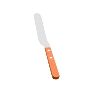 Handy Housewares 9.5 Long Silicone Spatula Spreader, Bowl or Jar Scraper, Great for Spreading Frosting or Icing on Cakes (1, Orange)